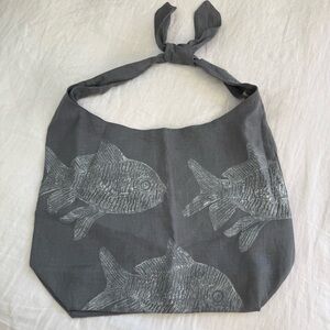 Isola Bella Slouchy Linen Hand-Printed Shoulder Bag